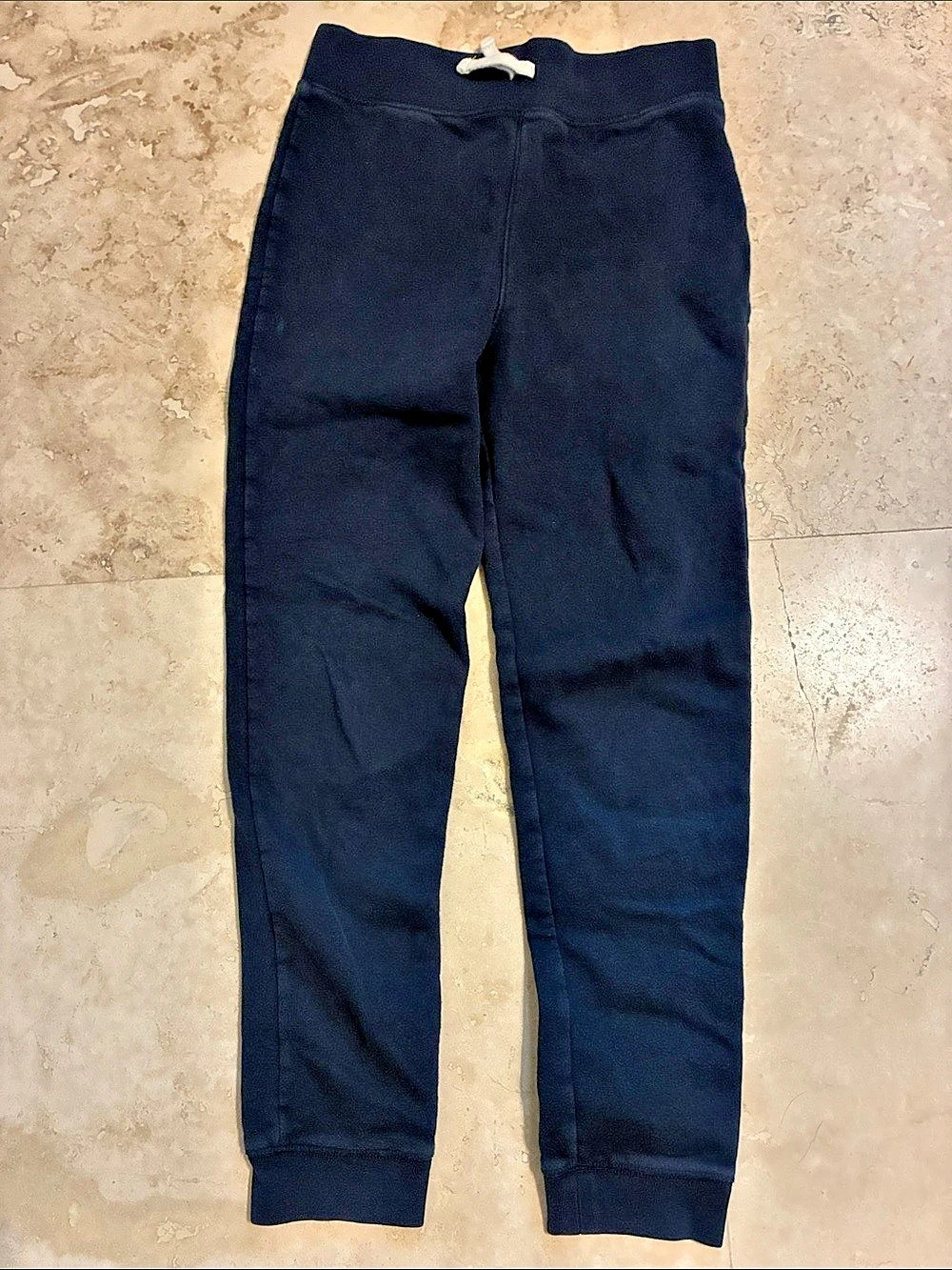 Lands' End Kids Jogger Sweatpants Blue Boys Medium (8-10)